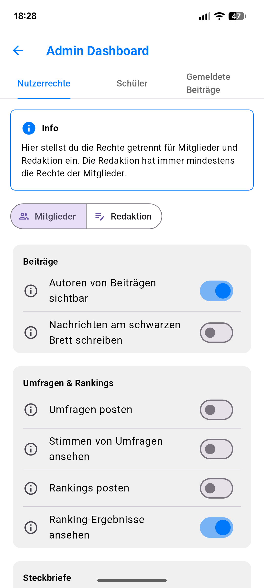 Admin-Dashboard Screenshot